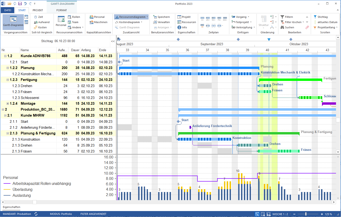 Multiprojektplanung Software